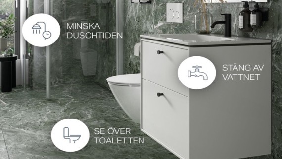 Spara vatten med Ifö Spara vatten med Ifö
