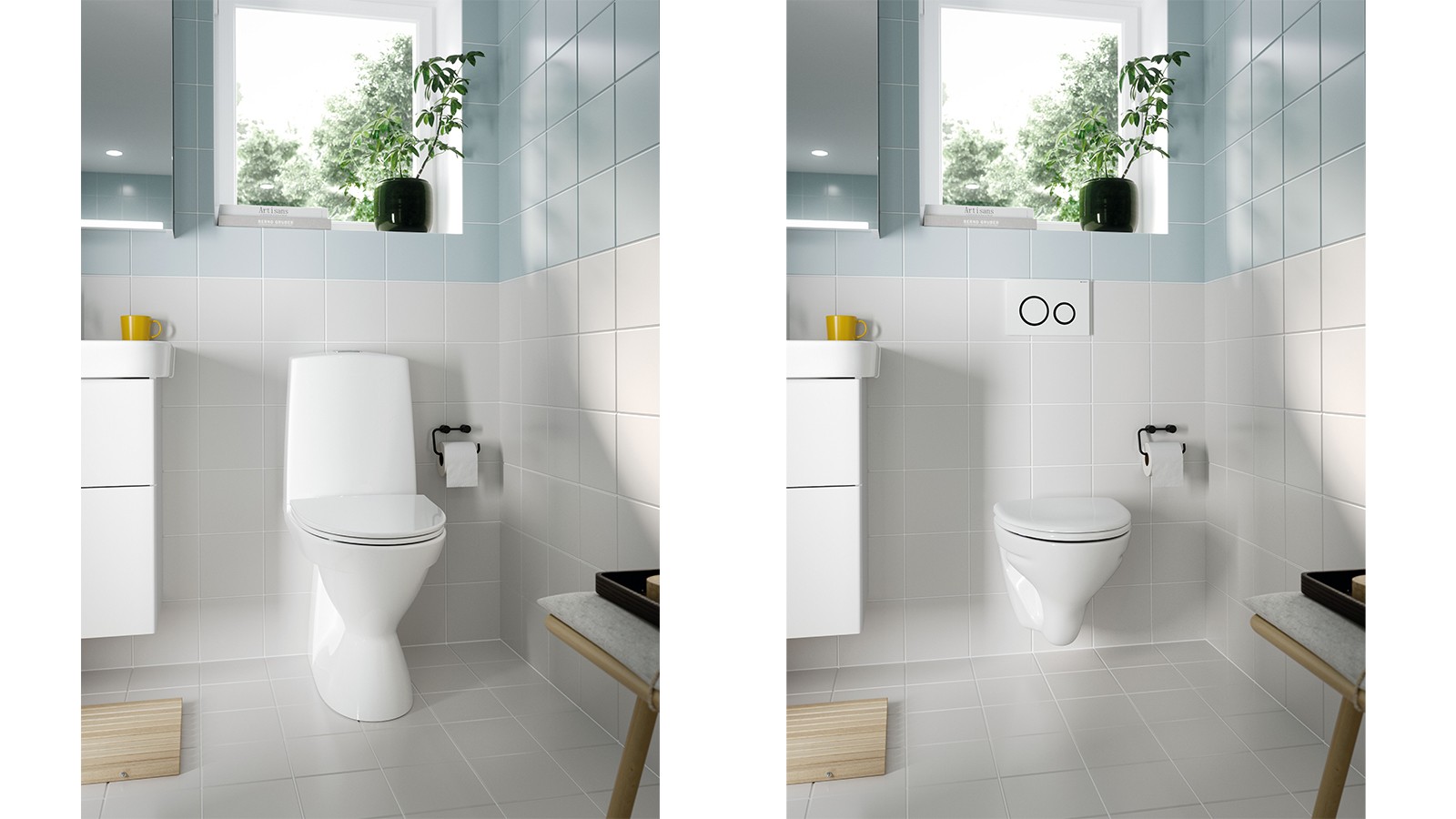 Ifö Vinta golvstående och vägghängd toalett Ifö Vinta golvstående och vägghängd toalett