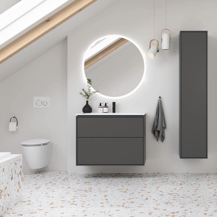 Ifö Sense Art badrumsmöbler och Ifö Spira Art vägghängd toalett Ifö Sense Art badrumsmöbler och Ifö Spira Art vägghängd toalett