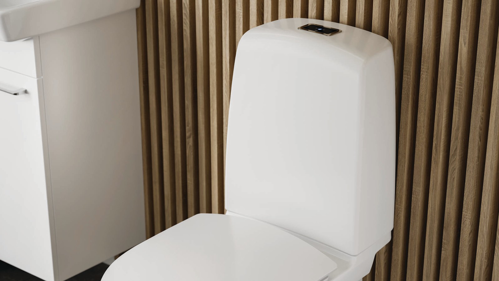 Snålspolande toalett med 4 eller 2 liters spolning