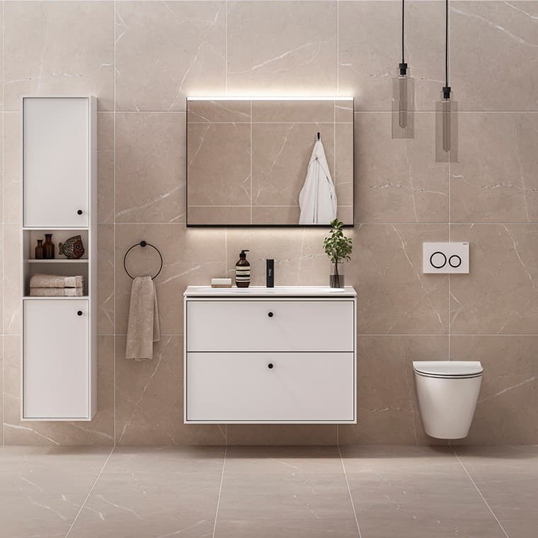 Ifö badrum i ljust rosa Ifö badrum i ljust rosa