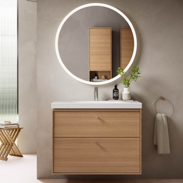 Ifö Sense Modern badrumsmöbler och Ifö Option spegel Ifö Sense Modern badrumsmöbler och Ifö Option spegel