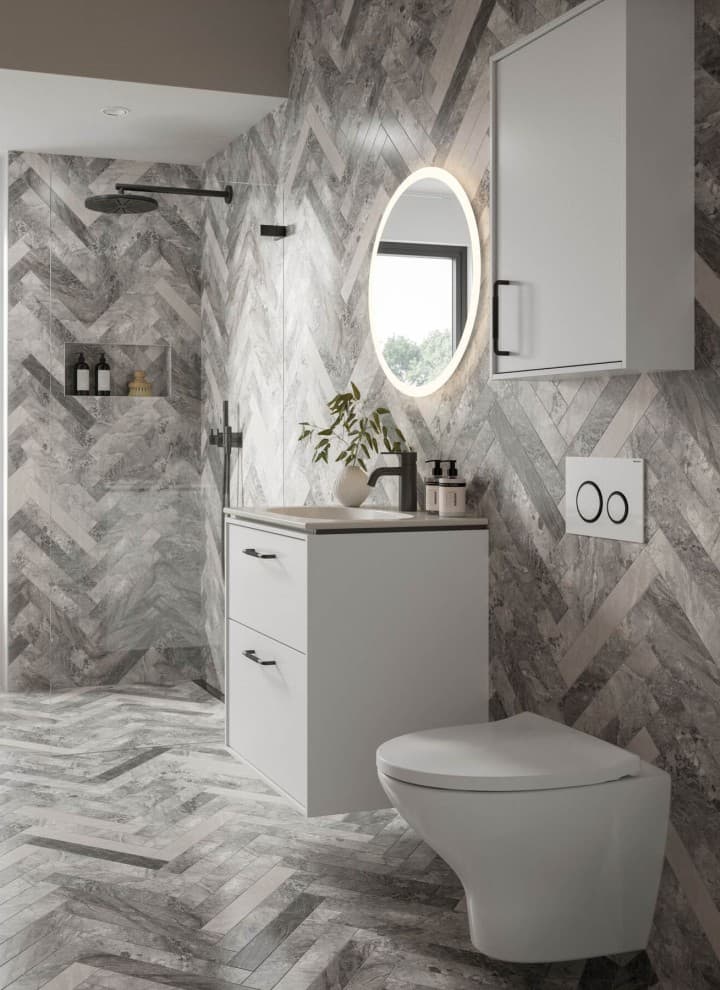 Nordisk och klassik stil på badrummet Nordisk och klassik stil på badrummet